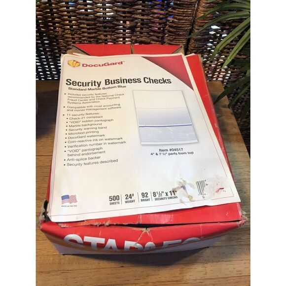 BNIB! Docuguard Security Business Checks - Picture 1 of 6